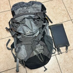 Ghostek NRG Camper 60L Hiking Backpack with 11W Solar Panel.